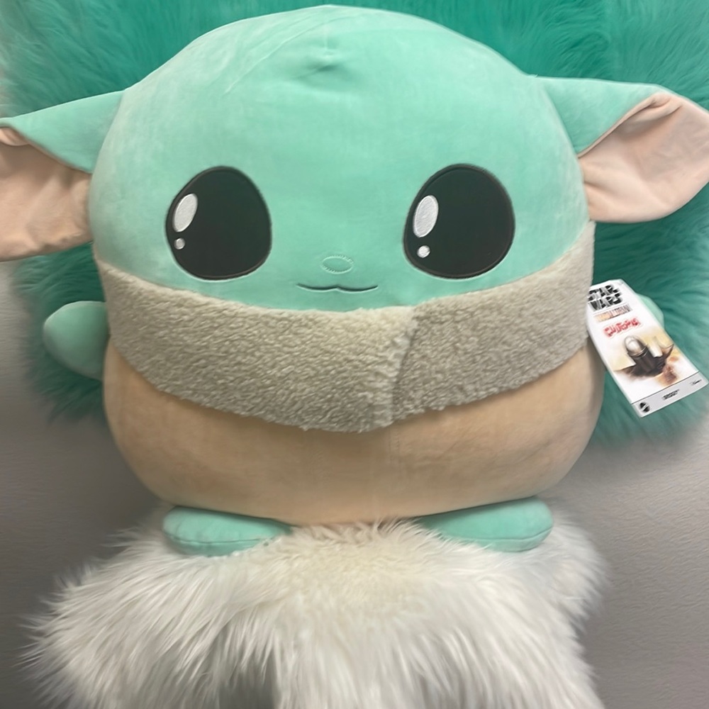 Grogu squishmallow type plush